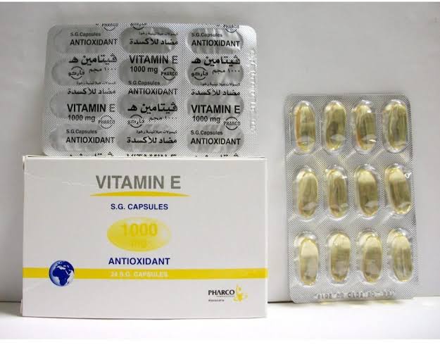 كبسولات فيتامين ه E فاركو 1000 ملجم شفاء