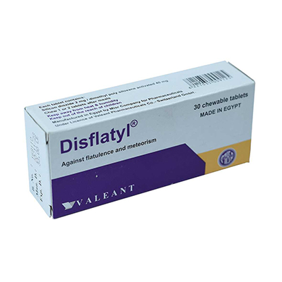 ديسفلاتيل اقراص مضغ دواء لعلاج الغازات 30 أقراص شفاء