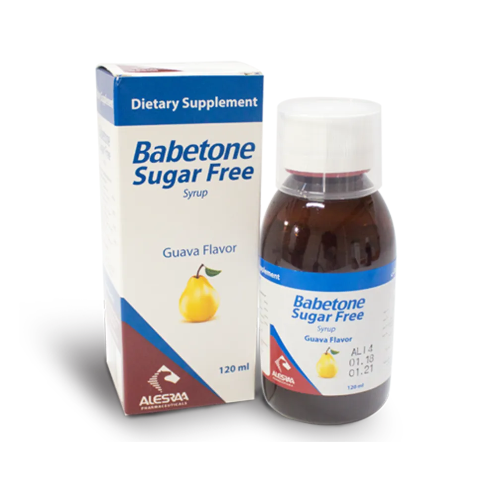 Babetone Syrup Sugar Free For Coush 120 Ml Chefaa