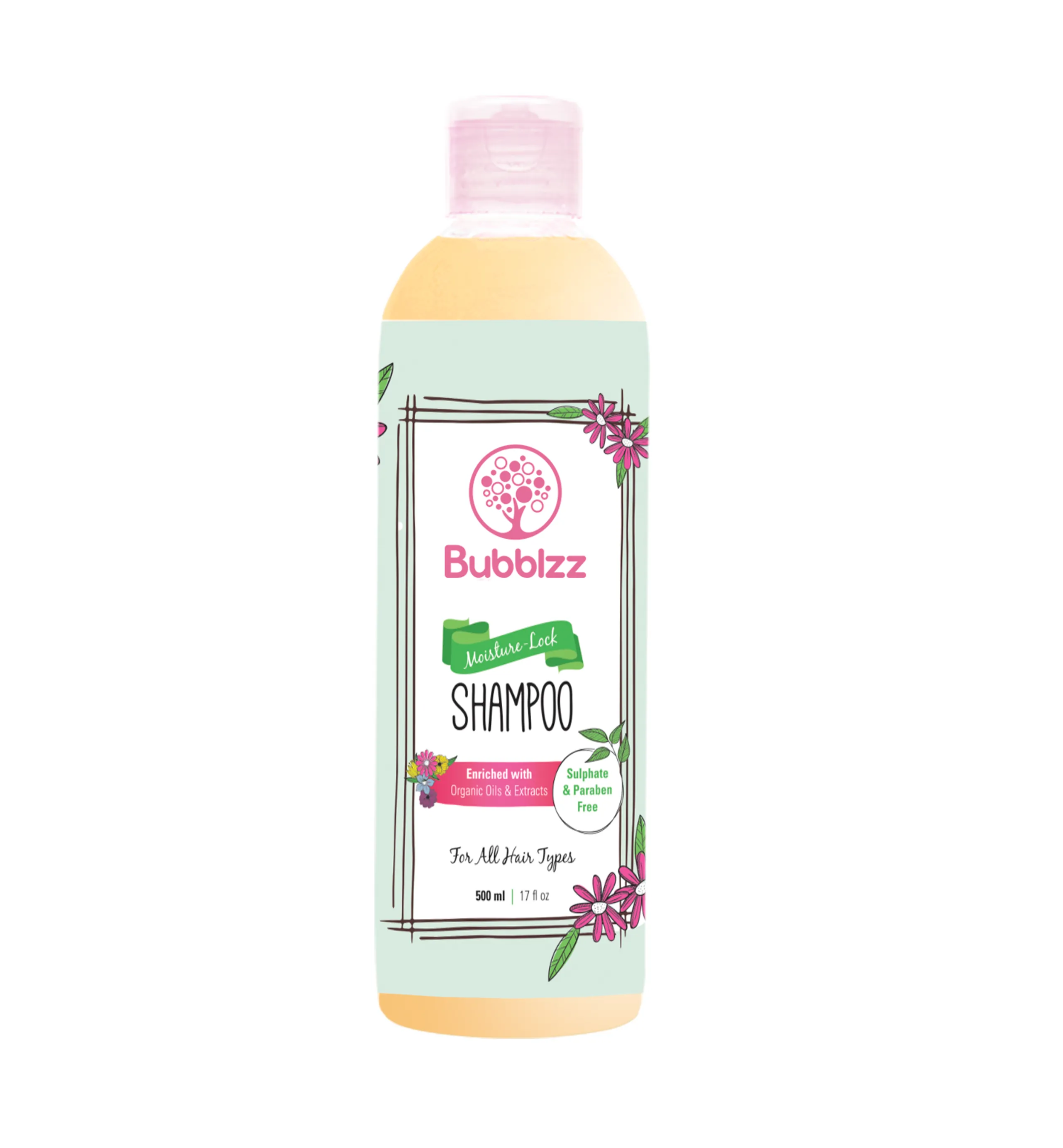 Bubblzz | Moisture Lock Shampoo for All Hair Types | 500ml - Chefaa