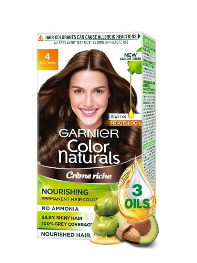 Garnier | Color Naturals Hair Color | 4 Brown - Chefaa