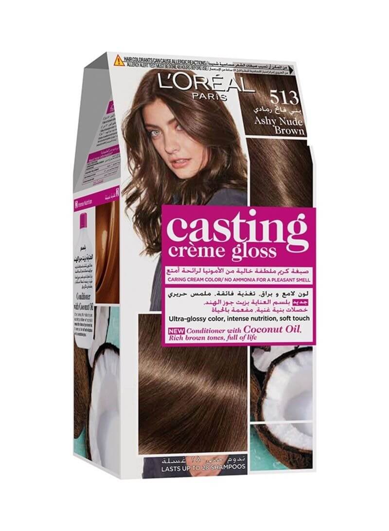 L'Oreal Paris | Casting Cream Gloss Hair Color | 513 Ashy N...