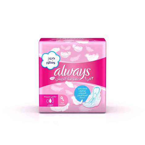 Always | Feather Soft Maxi Thick &amp; Long | 9 Pcs