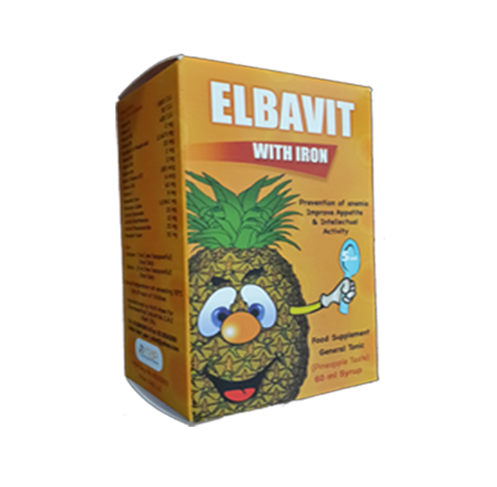 شراب البافيت بالحديد للاطفال فاتح للشهيه elbavit syrup | ٦٠ مل