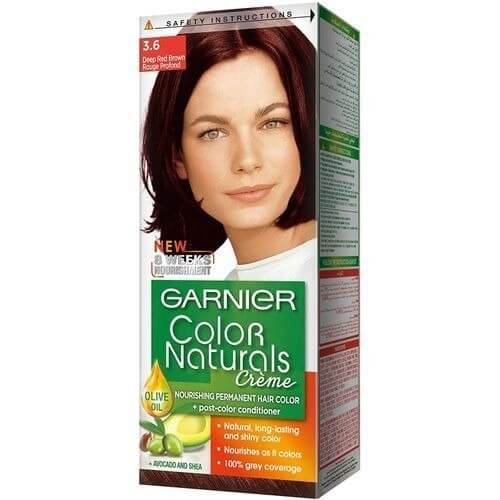 Garnier | Color Naturals Crème Hair Color | 3.6 Deep Red Brown