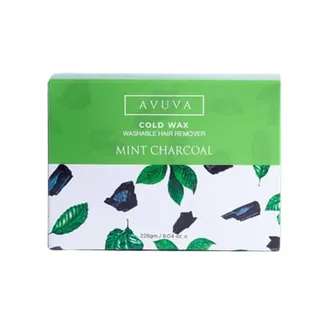 Avuva | Hair Removal Cold Wax Mint Charcoal | 228gm