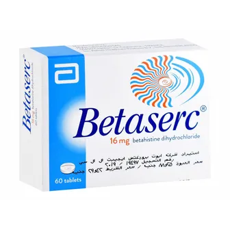 BETASERC 16MG 60TAB