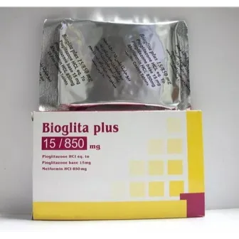 BIOGLITA PLUS 15/850 MG 30 TAB