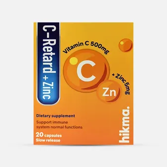 سي ريتارد زنك c-retard + zinc للرجال والنساء | 20 كبسوله