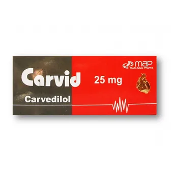 CARVID 25MG 30 TAB