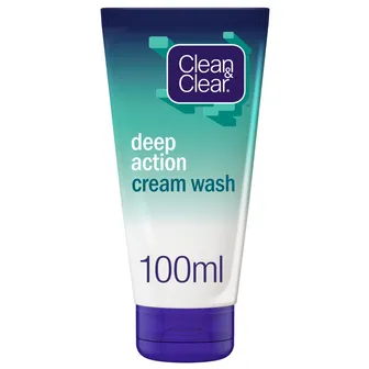 Clean & Clear | Deep Action Cleanser Wash Cream | 100ml