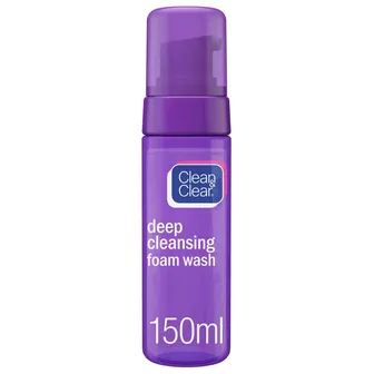 Clean & Clear | Foam Facial Wash Deep Cleansing | 150ml