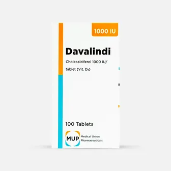 دافاليندى أقراص 1000 وحدة لعلاج نقص فيتامين د | 100 قرص