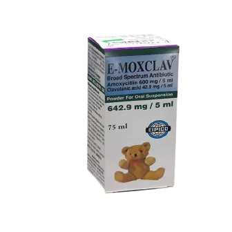 E-MOXCLAV 642.9MG SUSP