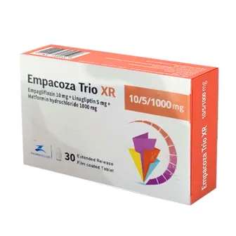 EMPACOZA TRIO XR 25/5/1000MG 30TABS
