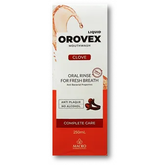 اوروفكس orovex مضمضة لالتهاب اللثة بالقرنفل | 250 مل