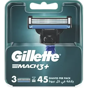 Gillette | Mach3+ Blade Refills | 3pcs