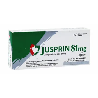 jusprin 81 mg 60 tab