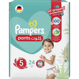 بامبرز | حفاضات بانتس مقاس 5 | 24 قطعة