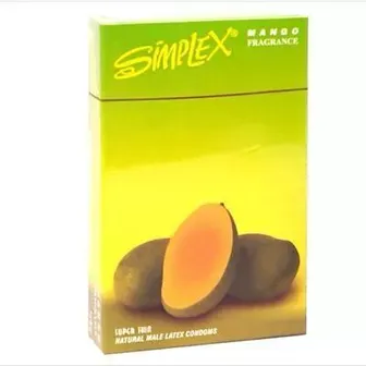 سيمبلكس | واقي ذكري برائحة المانجو | 3 قطع