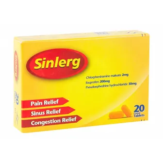 سينلرج لعلاج اعراض البرد والجيوب الانفية | 20 قرص