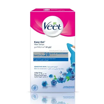 Veet | Bikini and Underarm Cold Wax Strips | 16pcs